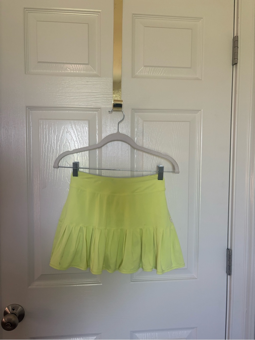 NWOT Never Worn Lilly Pulitzer Neon Yellow Pleated Tennis Skirt